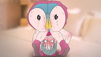 Piplup On The Booty of Bulma !Pokemon and dragon ball anime Anime pornography ( Animation 2d fucky-fucky )porn